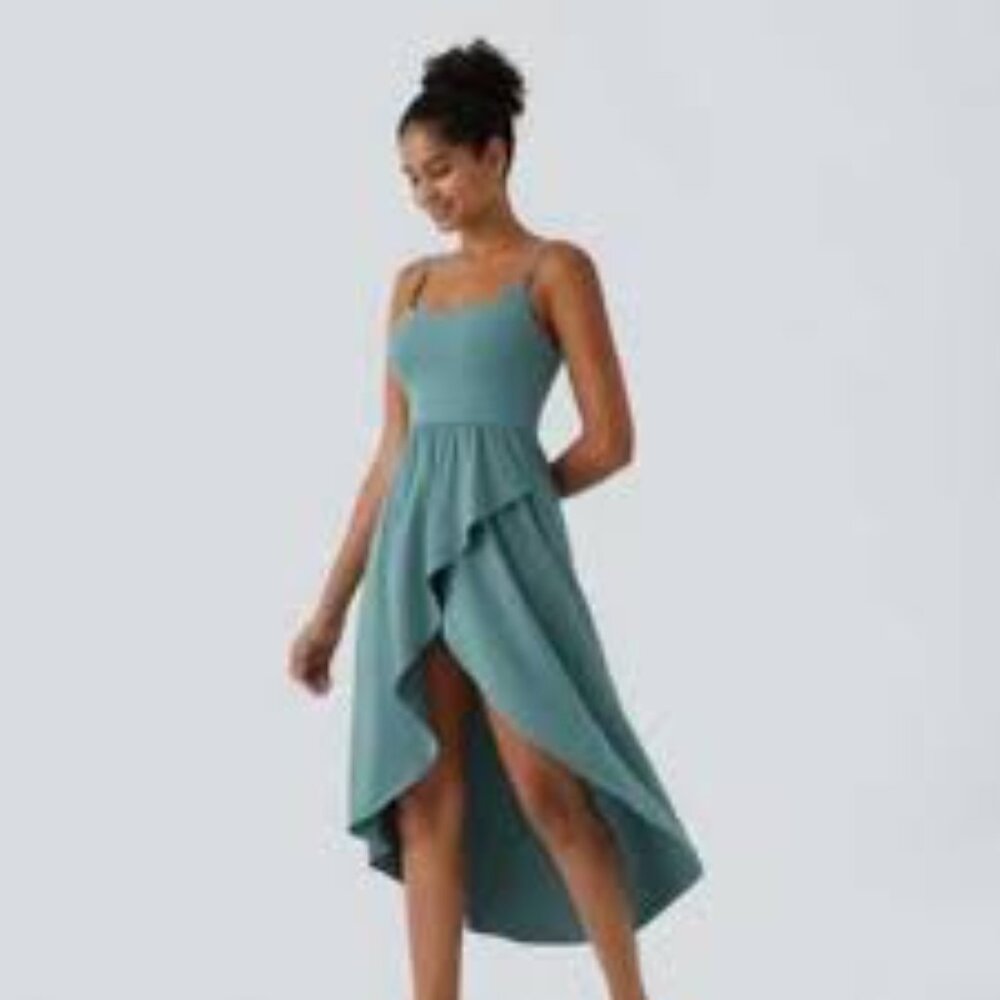 6-NWT HALARA HIGH-LOW DRESS - BUILT IN BRA - Picture 3 of 3
